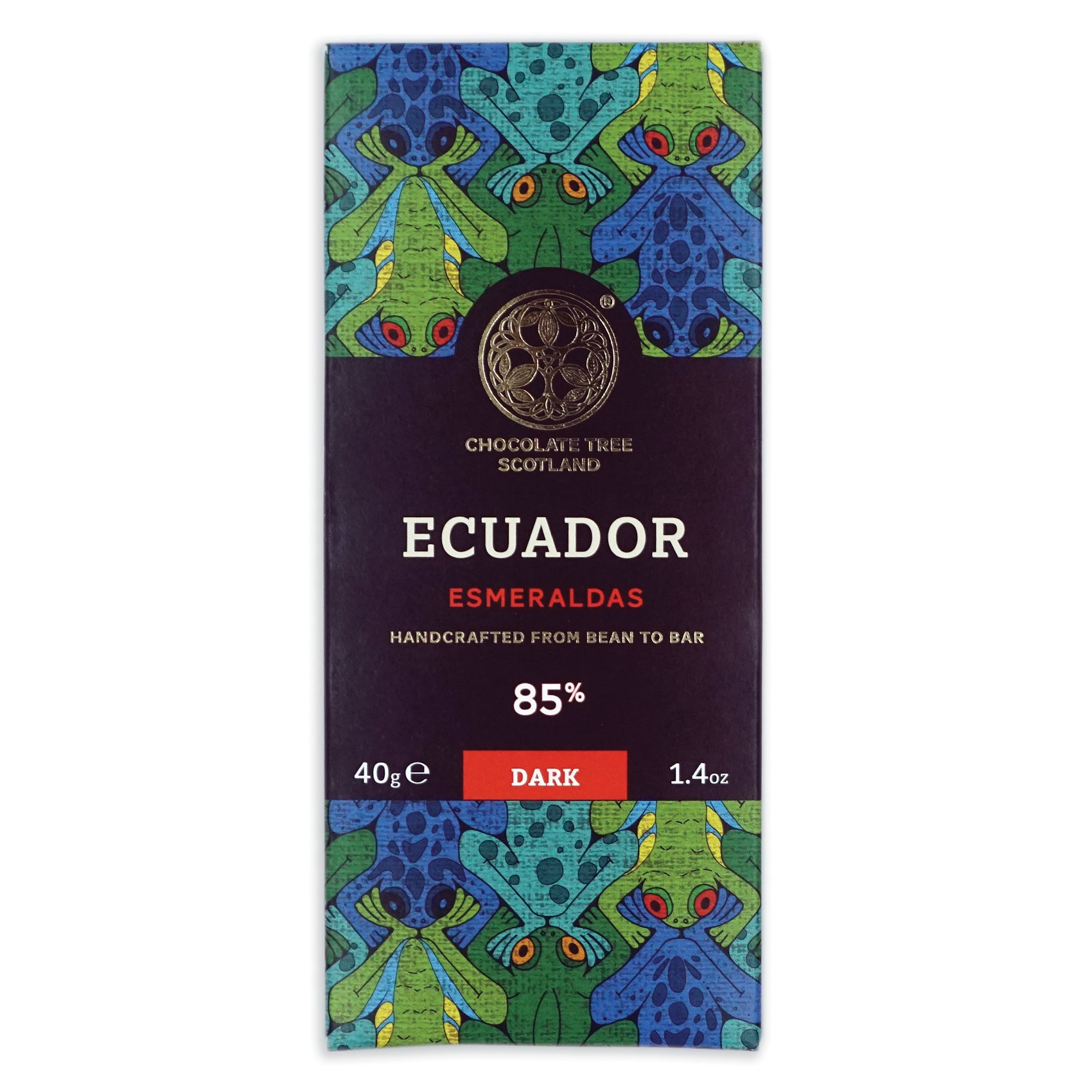 A bar of Chocolate Tree Ecuador 85% dark chocolate