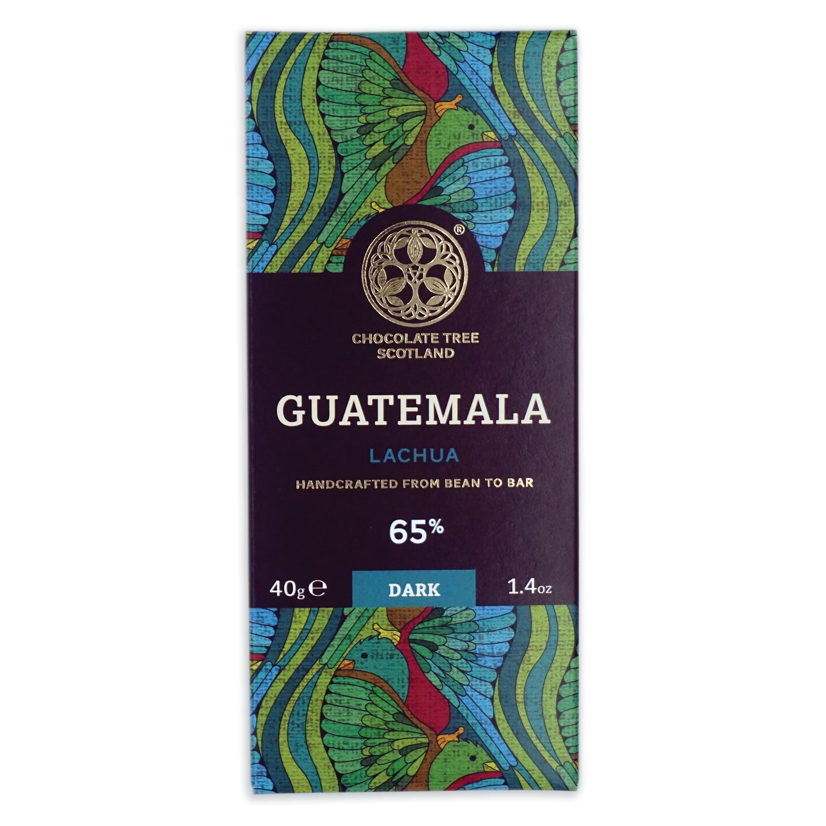 A bar of Chocolate Tree Guatemala 65% dark chocolate