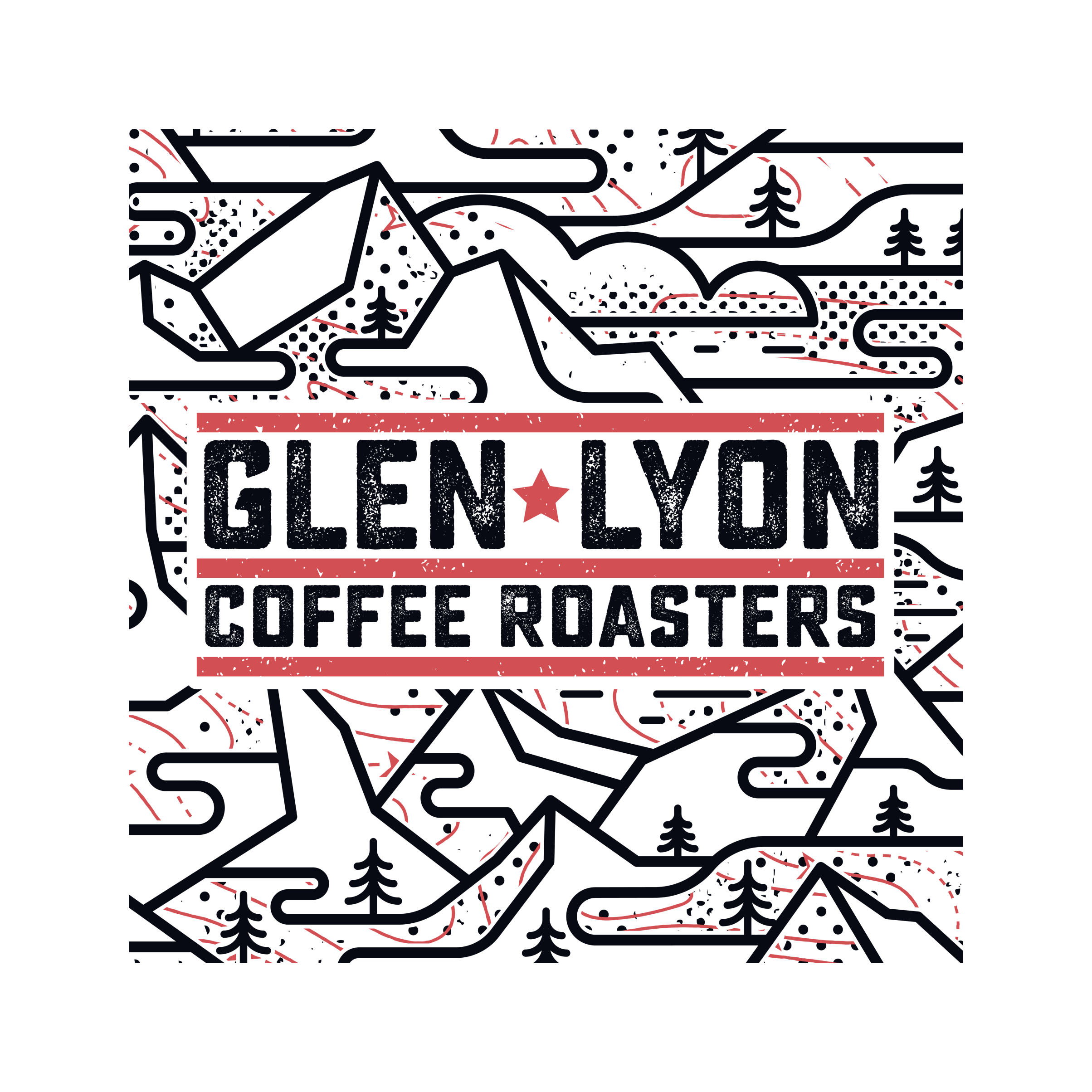 Glen Lyon Coffee Roasters mountain branding